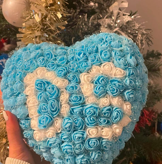 ❤️✨ Cœur décoratif personnalisé avec initiale – 19 cm – 23€ ✨❤️
