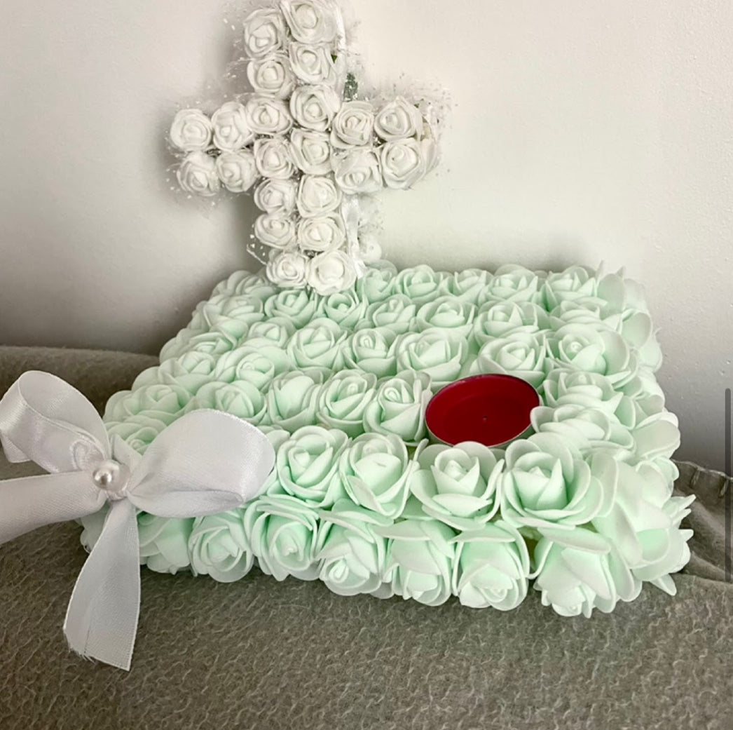 🕊️🌸 Plateau funèbre personnalisé – Couleurs au choix – 15€ 🌸🕊️