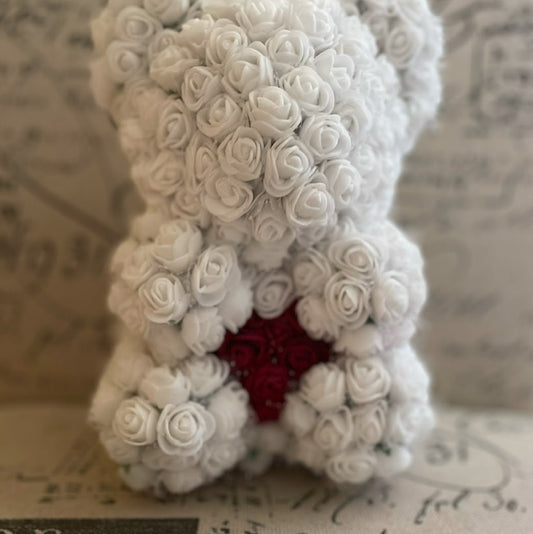 🧸🌸 Ours en fleurs personnalisé – 15 à 20 cm – 20€ 🌸🧸